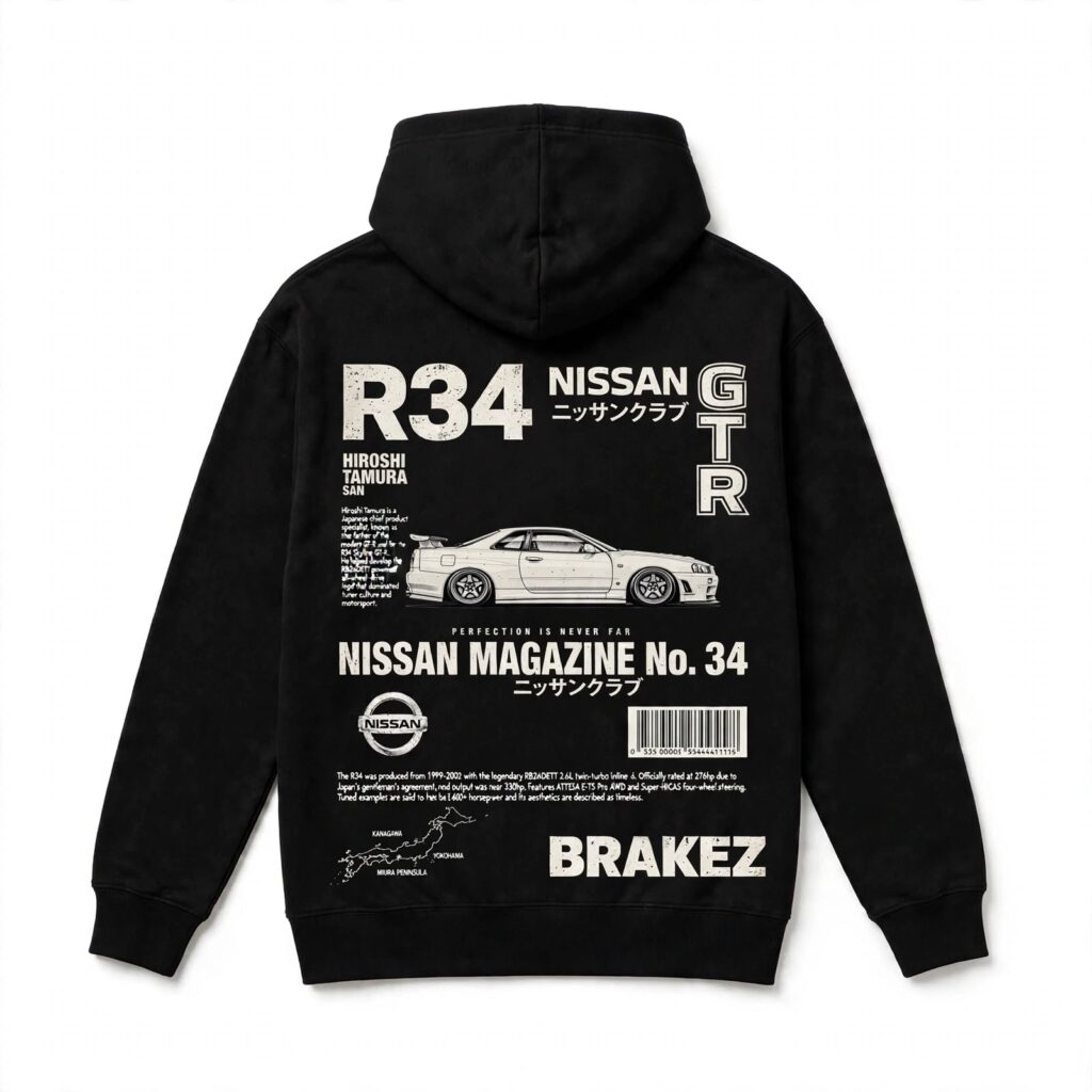 Nissan GTR R-34 Magazine Edition Hoodie