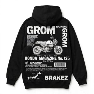Honda Grom Magazine Edition hoodie back print