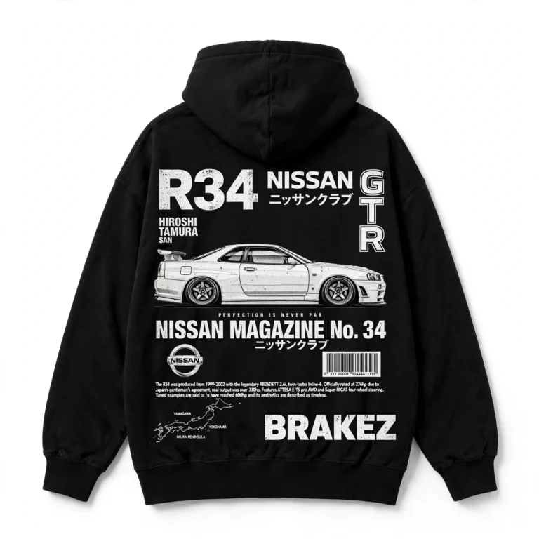 Nissan GTR R-34 Magazine Edition Hoodie