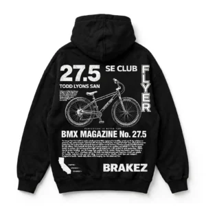 SE Club Flyer BMX Magazine Edition hoodie back print