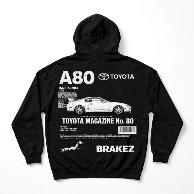 A80 MK4 Toyota Supra Magazine Edition Hoodie